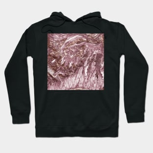 Rose gold marble rush - blush pink Hoodie